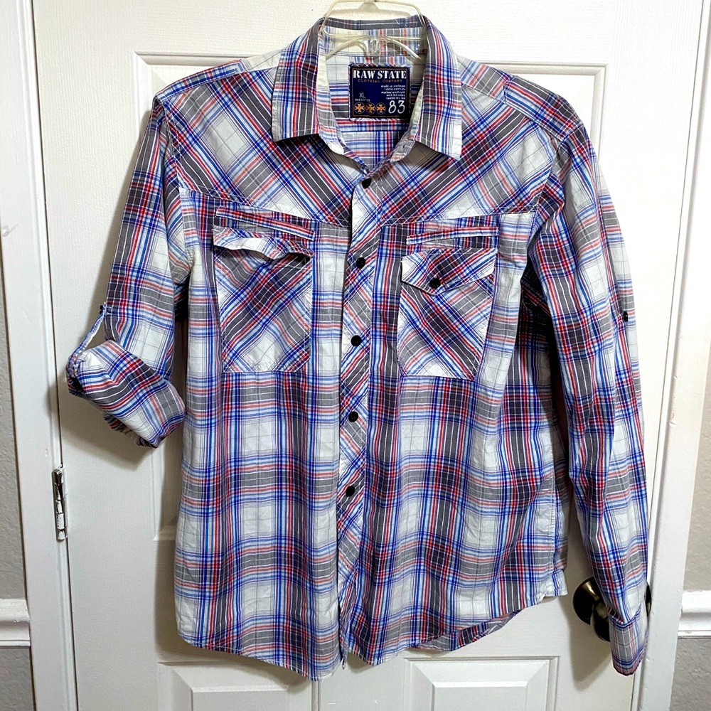 Roll Up Sleeve Button Down Shirt